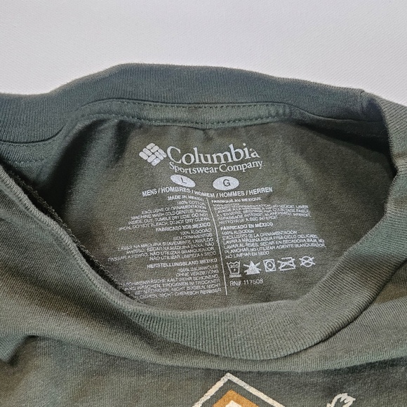 Columbia Shirt Mens Large Buffalo Graphic Outdoors Greater Outdoor Gear Tee - Picture 4 of 5